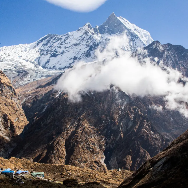 Annapurna Base Camp Helicopter Return Trek